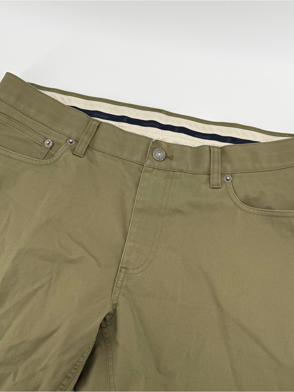 Brooks Brothers Advantage Chino Stretch Pants Mens 36x29 Olive Green